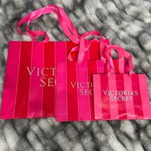 Victoria’s Secret Vintage Y2K Pink Shopping Bags Bundle of 3